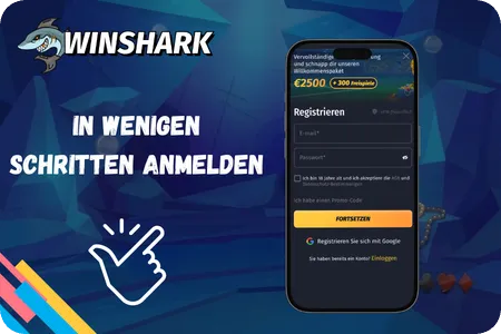 Winshark Casino registration and login guide
